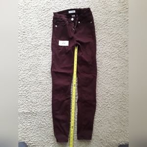 Good American Jeans - Burgundy - size 0/25 (27 inseam)